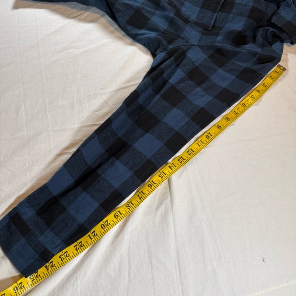 Grateful Dead Blue Plaid Flannel Shirt Skeleton Roses Graphic Womens Medium NWT - Picture 16 of 16